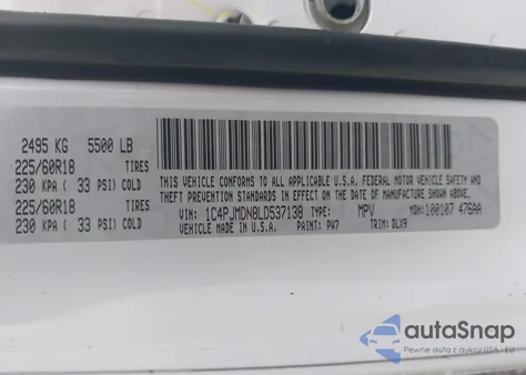 2020 Jeep Cherokee Limited 4X4 from USA, damaged, VIN 1C4PJMDN8LD537138